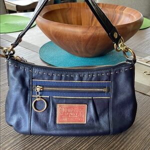 Coach Poppy Leather Shoulder Bag